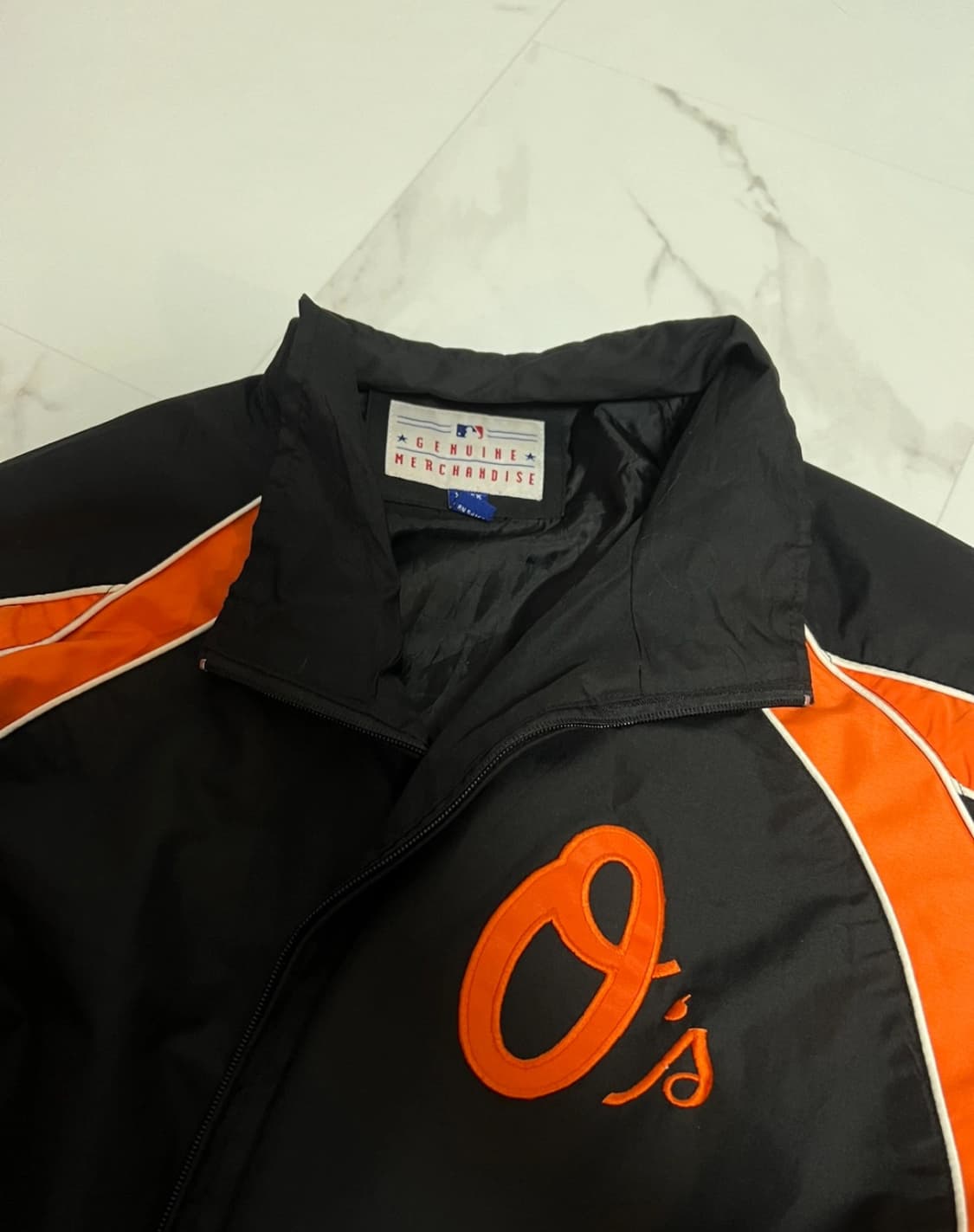 마제스틱 MLB 어센틱 볼티모어 오리올스 웜업 자켓 상품이미지3