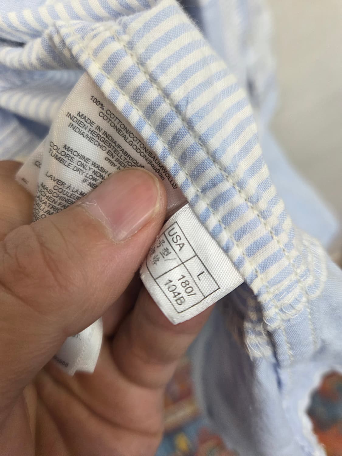 브룩스브라더스 패치워크 셔츠긴팔 L 상품이미지5