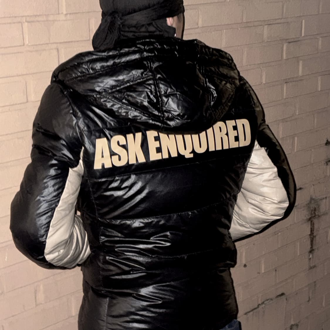 Ask white detailed padded coat 상품이미지1