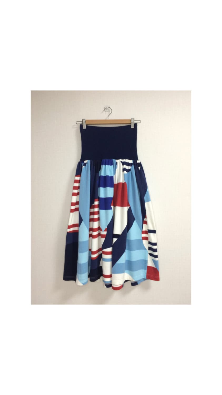 Ne-net 네넷냐 컬러패치 프린팅 밴딩 스커트 상품이미지5