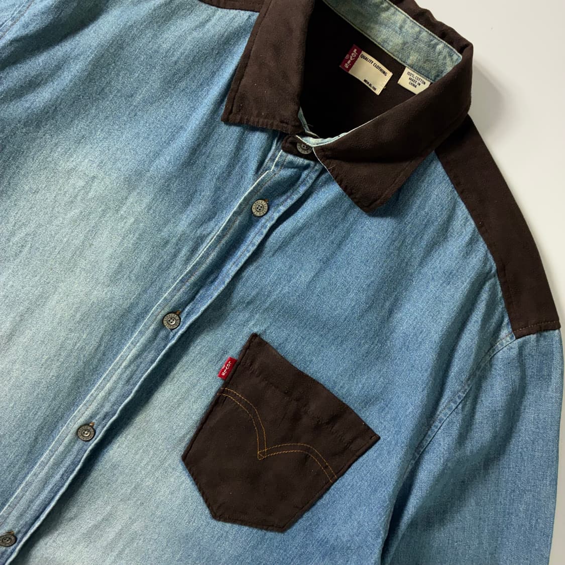 Levi's  리바이스 워시드 데님 웨스턴 셔츠  상품이미지2