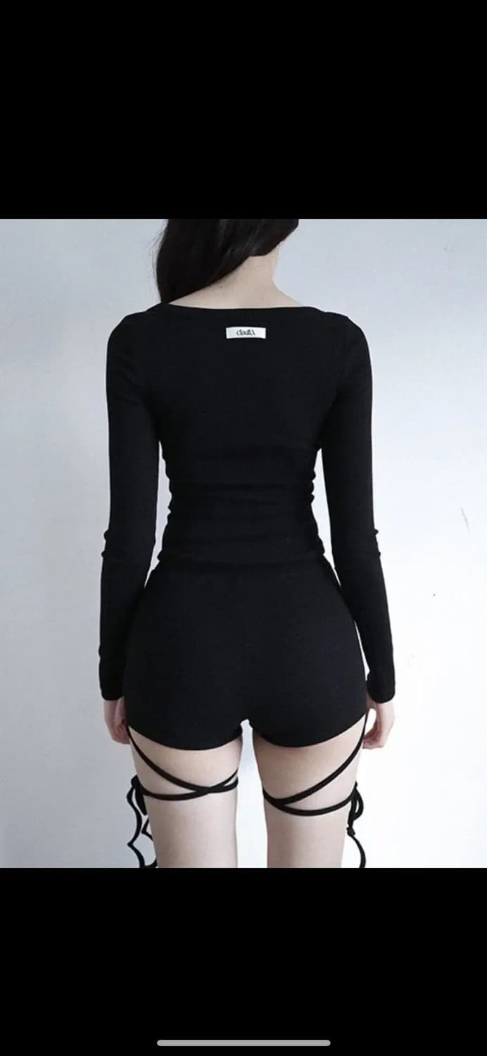 클라따 에센셜 베이직 티 블랙 상품이미지1