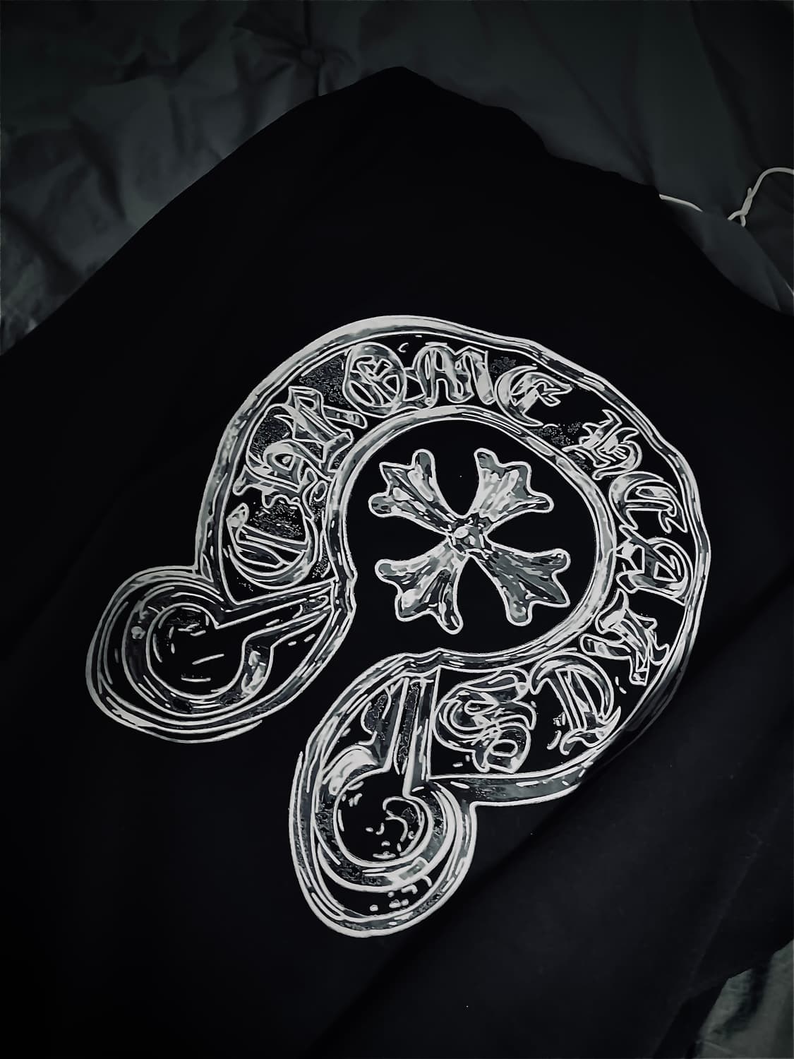 크롬하츠 홀스슈 맨투맨 블랙 L 상품이미지1