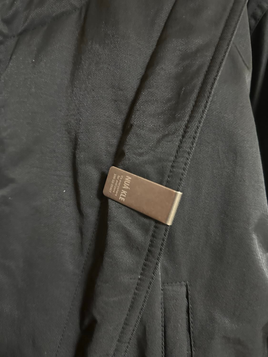 누아클레 NUAKLE 크롭 오리털 패딩 블루종 점퍼 블랙 2번 상품이미지2