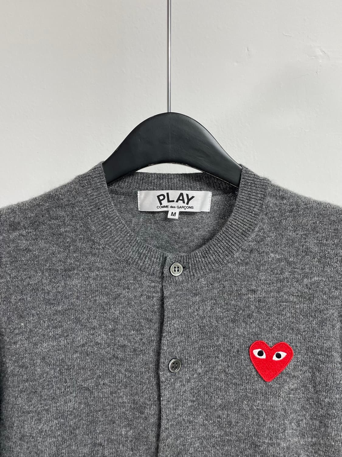 꼼데가르송 우먼스 레드와펜 라운드 울 니트 (on.322)   상품이미지2