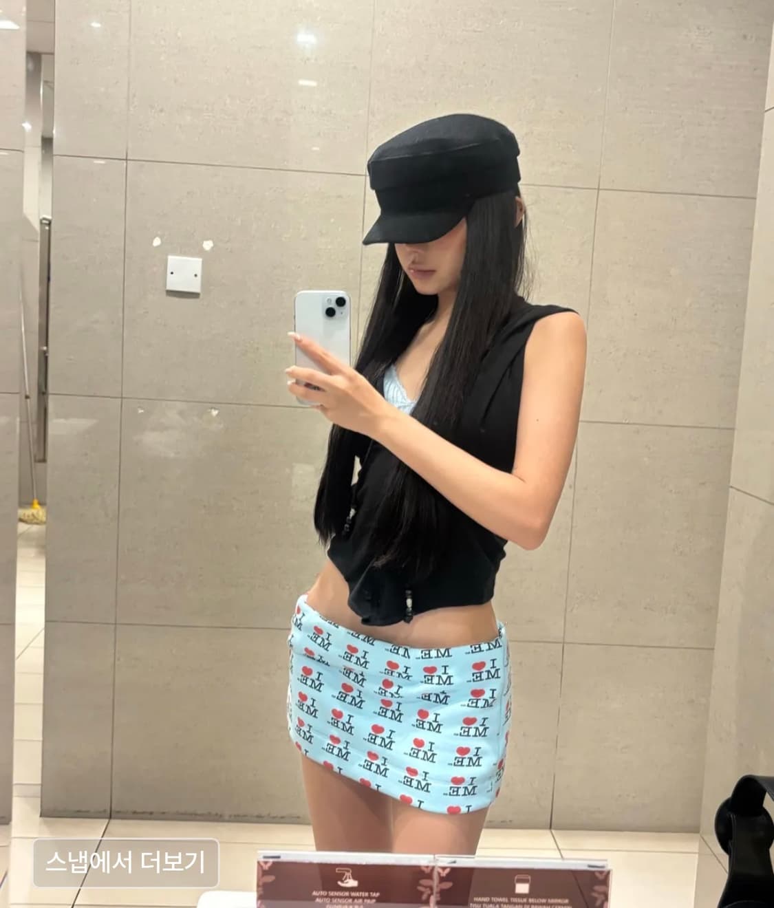 비엔프롬 BEEDS DRAPE HOOD TOP [BLACK] 상품이미지2