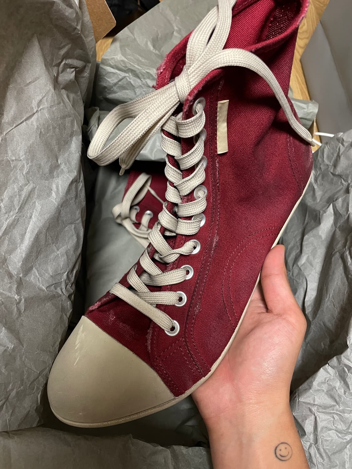 [41] 발렌시아가 울트라 플랫 하이탑 레드 상품이미지3