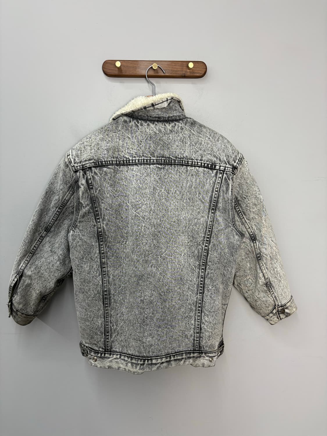 리바이스 쉐르파 데님 흑청 트러커 자켓 A3298 상품이미지4