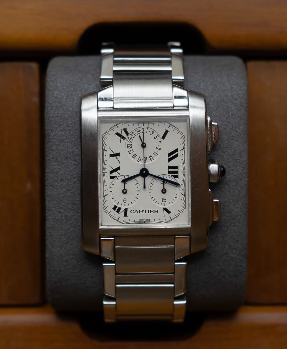 까르띠에 탱크 프랑세즈 XL 크로노그래프 시계 상품이미지1