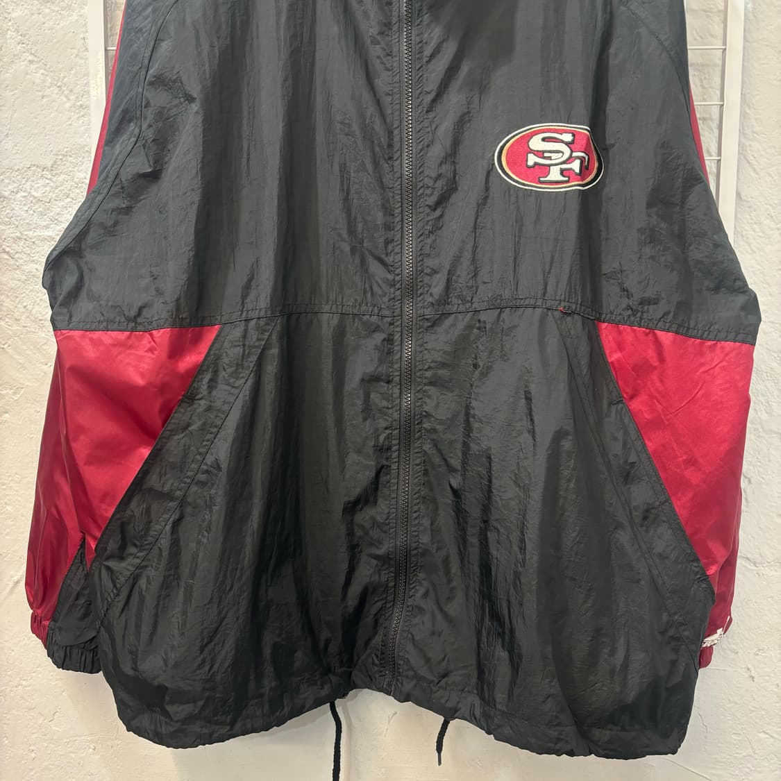 NFL X 스타터 90s 올드스쿨 49ers 샌프란시스코 바람막이 XL 상품이미지4