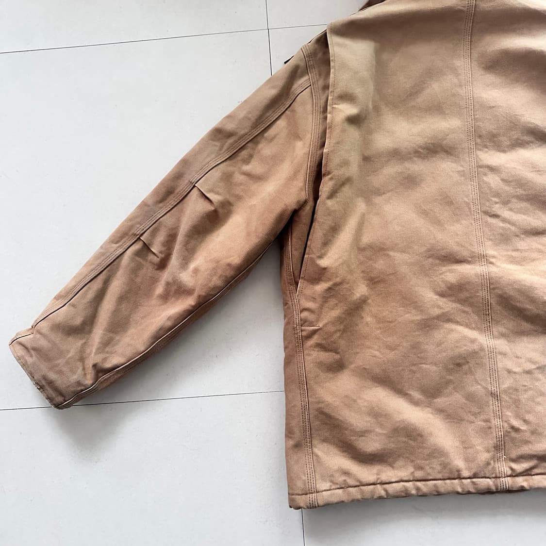 칼하트 C03 BRN 미국 생산 빈티지 디트로이트 자켓 후드 포함 46R 상품이미지9