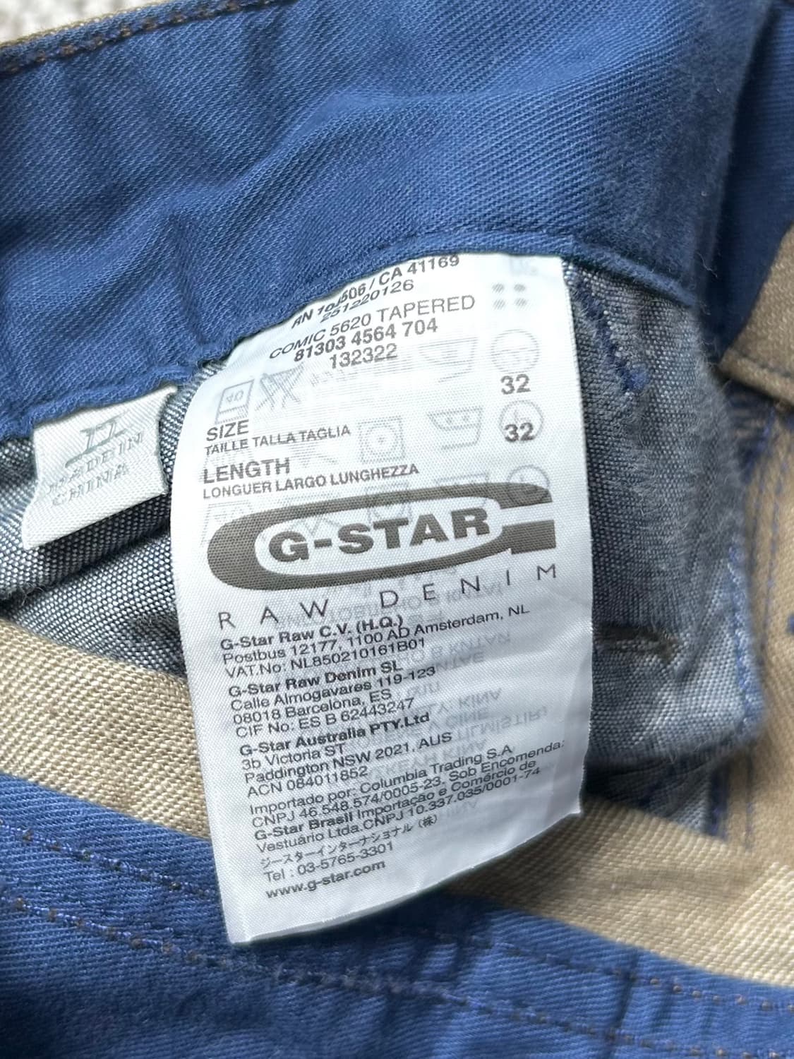 G-Star RAW 치노팬츠 카고 팬츠 베이지 샌드 32 상품이미지8