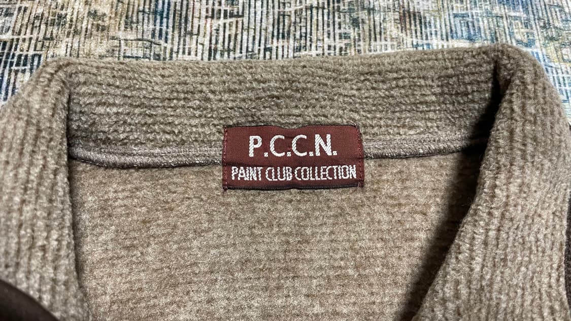 JPN 00s 일본 빈티지 Y2K 올드스쿨 브라운 니트 집업 플리스 자켓 상품이미지8