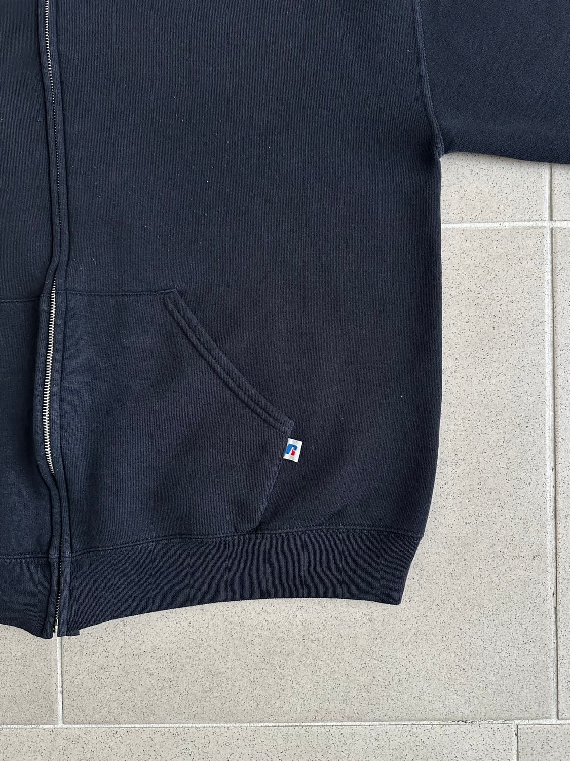 빈티지 러셀 후드집업 블랙 M 상품이미지3