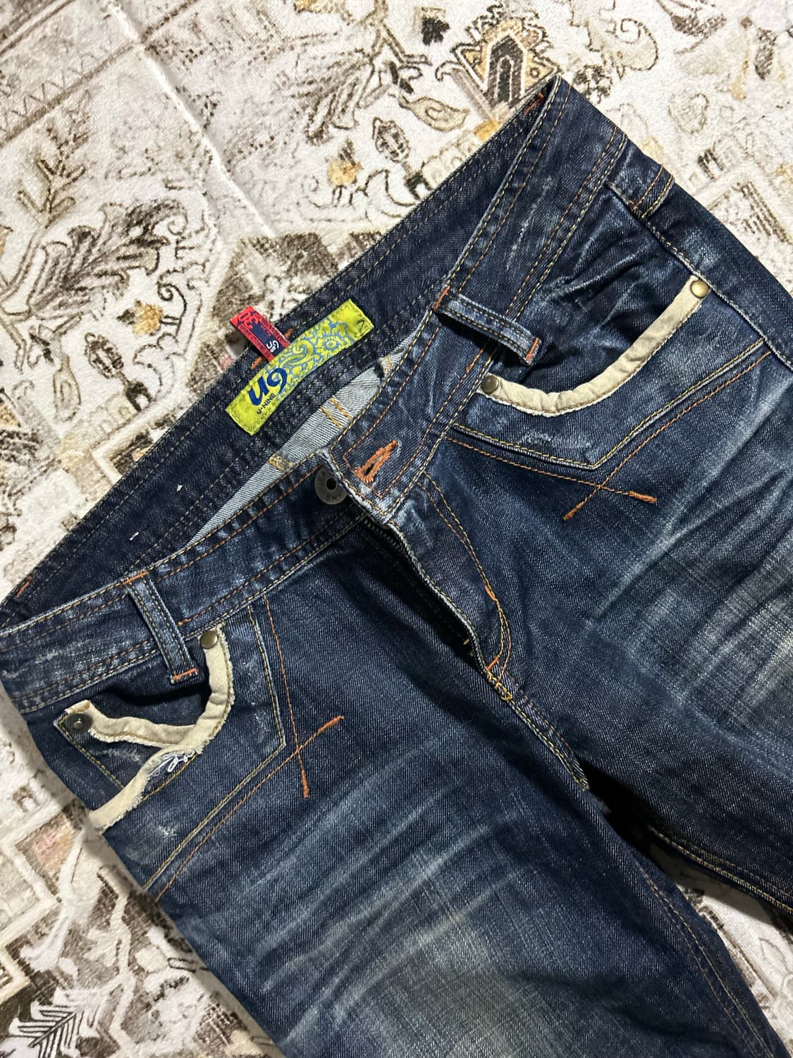 y2k pocket detailed bootscut denim 상품이미지5
