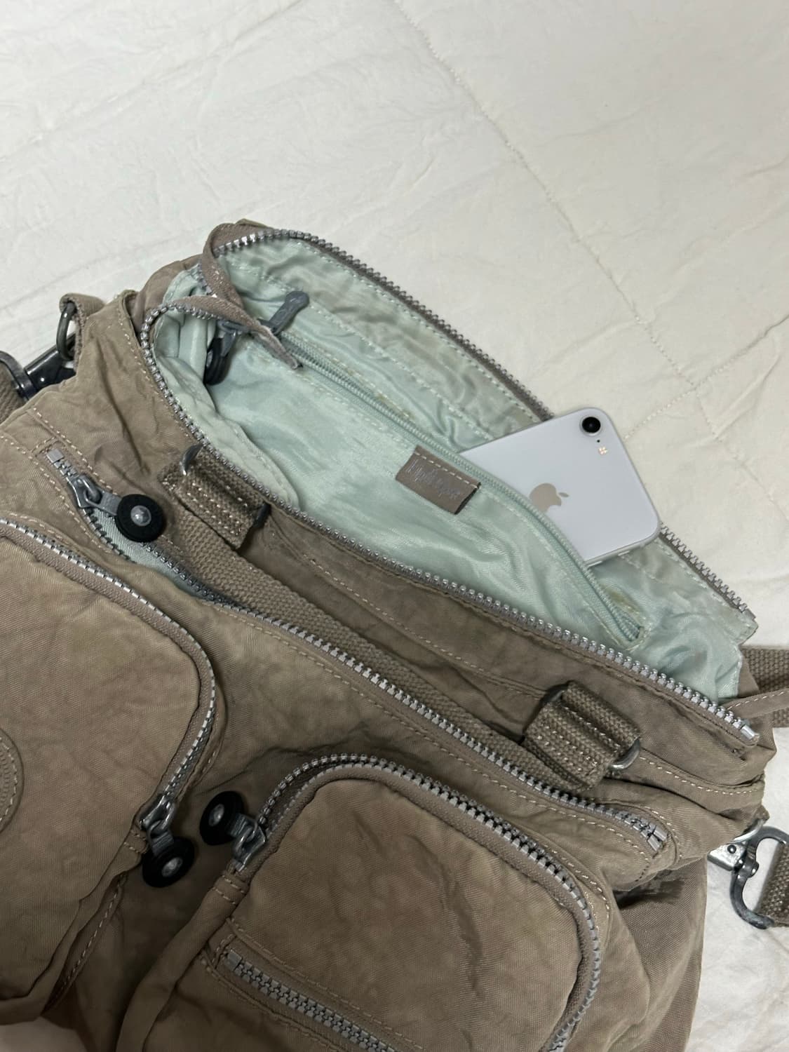 Y2K 키플링 감성 크로스백 숄더백 브라운카키 상품이미지7