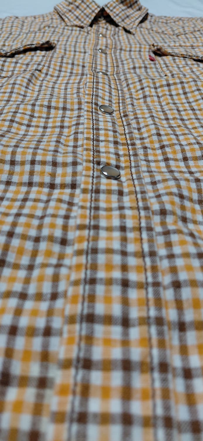 [M] 리바이스 레드탭 웨스턴 체크 반팔 셔츠 (마/면 혼방) 상품이미지4