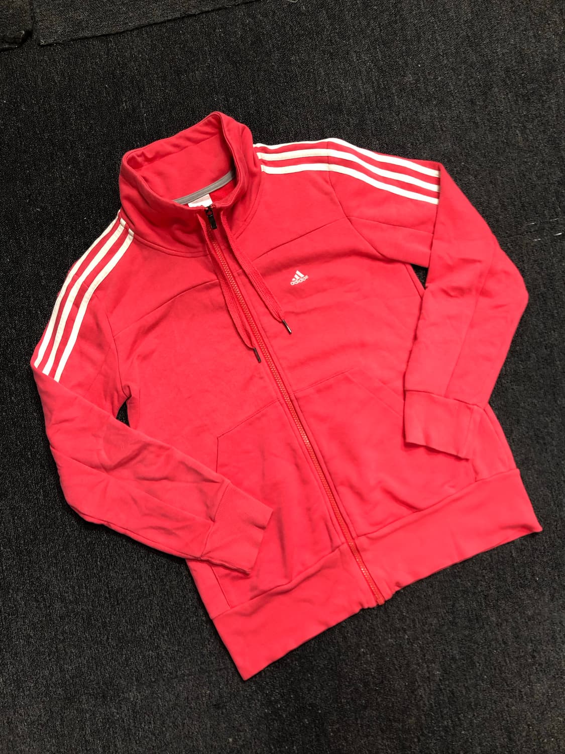 아디다스 핑크 화이트 삼선 져지 L 상품이미지5