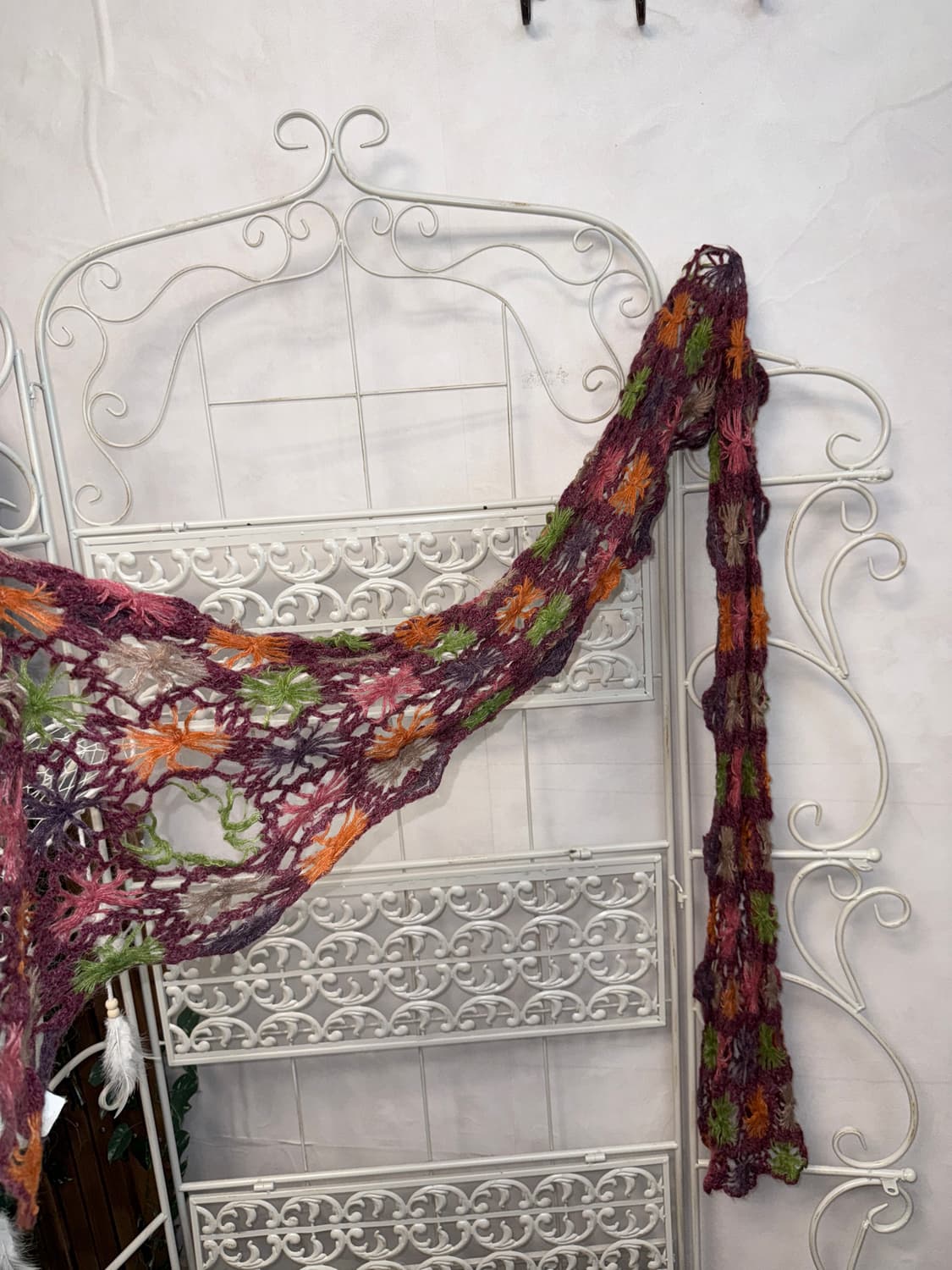 Metro City violet bohemian crochet scarf 상품이미지2