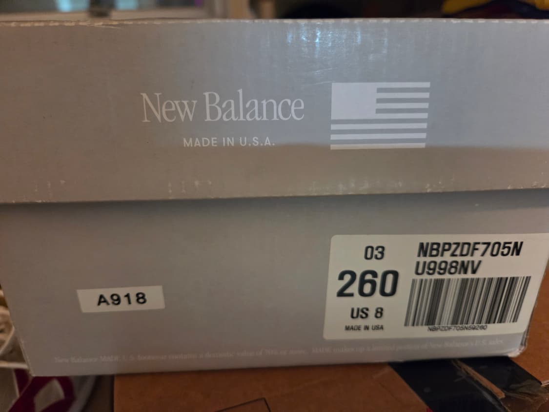 뉴발란스 made in usa 998 네이비 260 상품이미지6