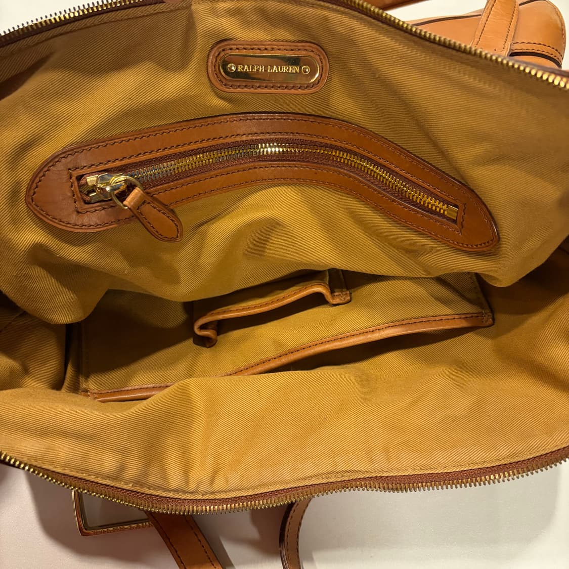 폴로랄프로렌 브라운 레더 숄더 토트백 가방 상품이미지7