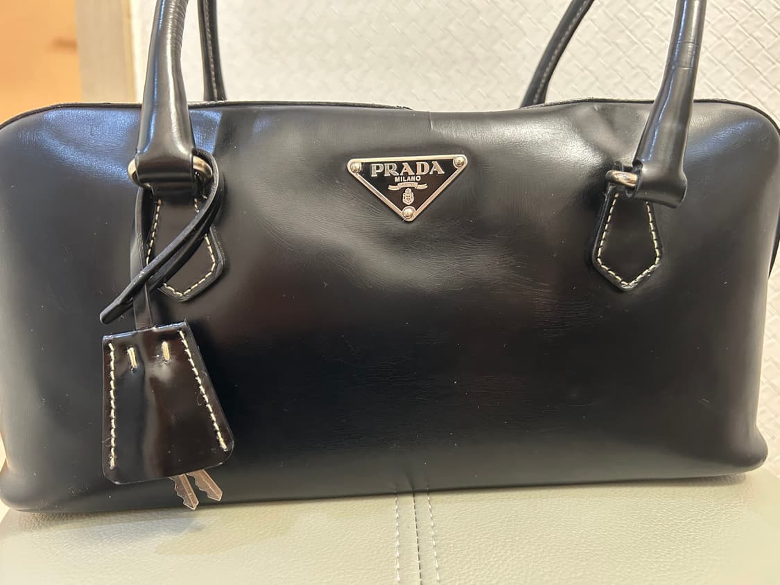 프라다 빈티지 볼링백 토트백 상품이미지6