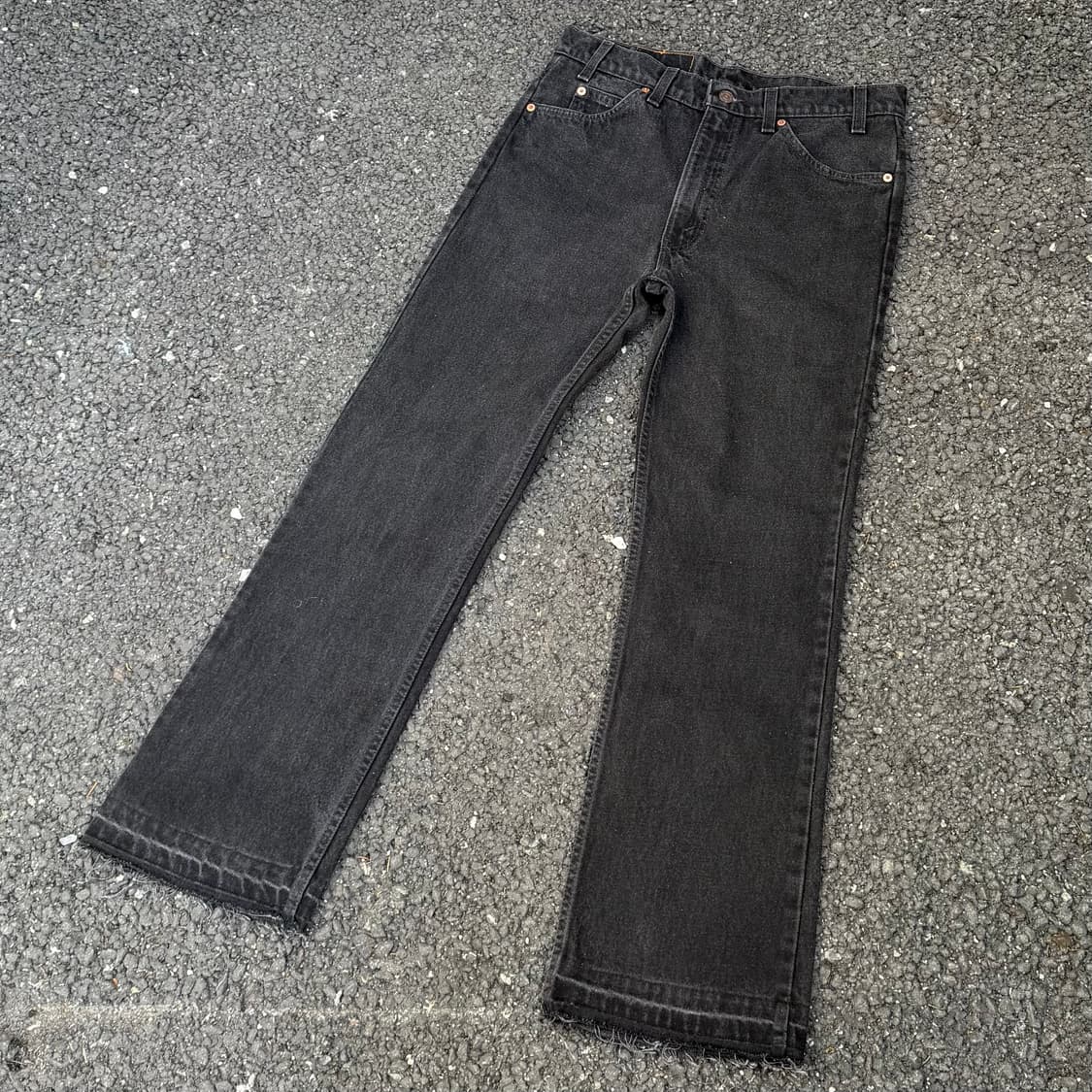 90s USA 빈티지 리바이스 517 블랙 흑청 상품이미지3