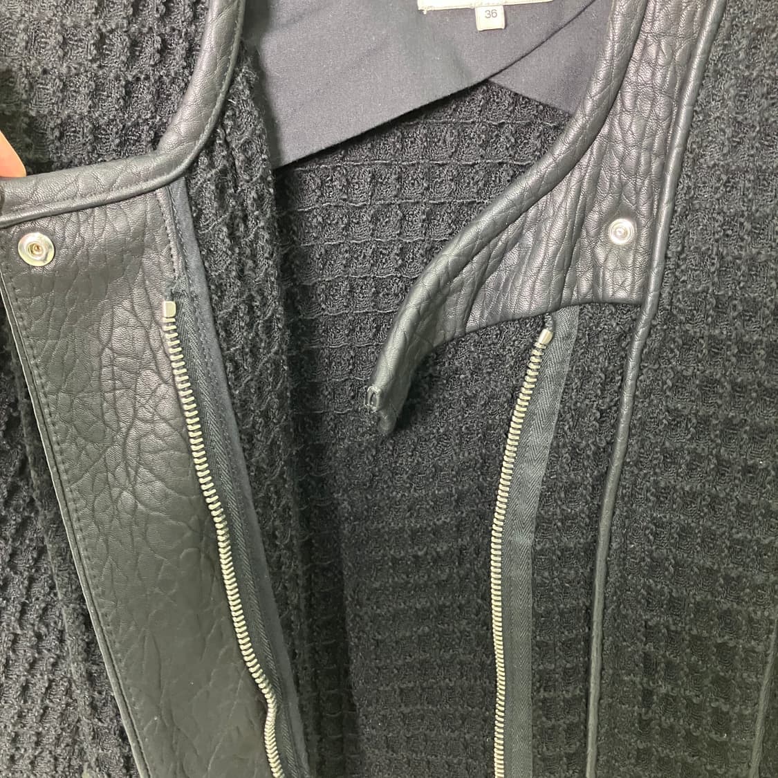 이로 sari moto 자켓 레더 트리밍 상품이미지6