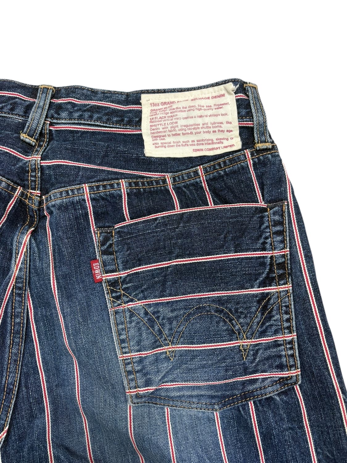 에드윈 데님 팬츠(13oz GRAND BLUE SELVAGE DENIM) 상품이미지6