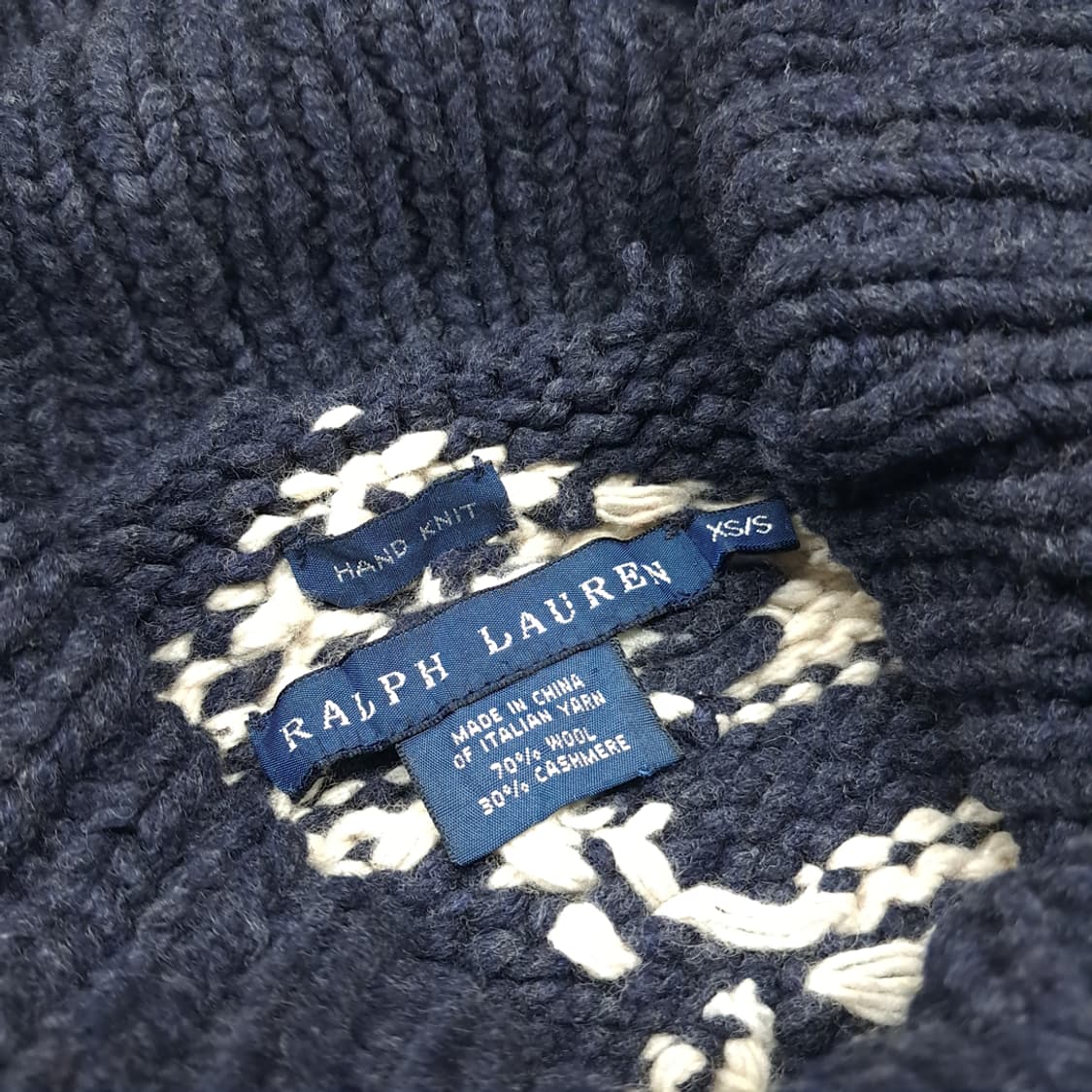 CL023 폴로 랄프로렌 핸드 니트 이탈리안 캐시미어 블렌드 토글 가디 상품이미지3