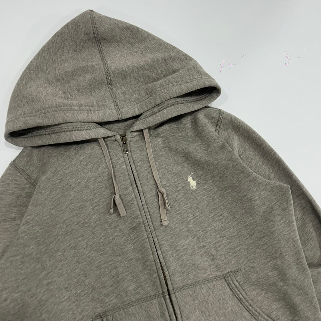 Polo 폴로 화이트포니 그레이 후드집업 상품이미지4