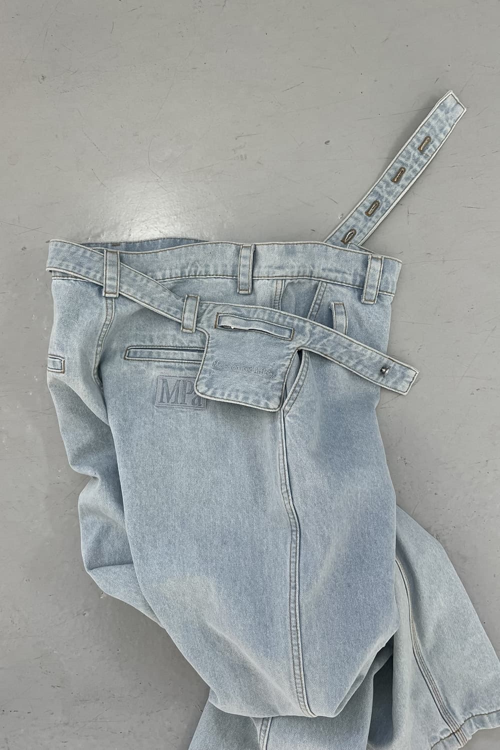 [S] 플라스틱 프로덕트 벨트 파우치 팬츠 스틸 블루 상품이미지3