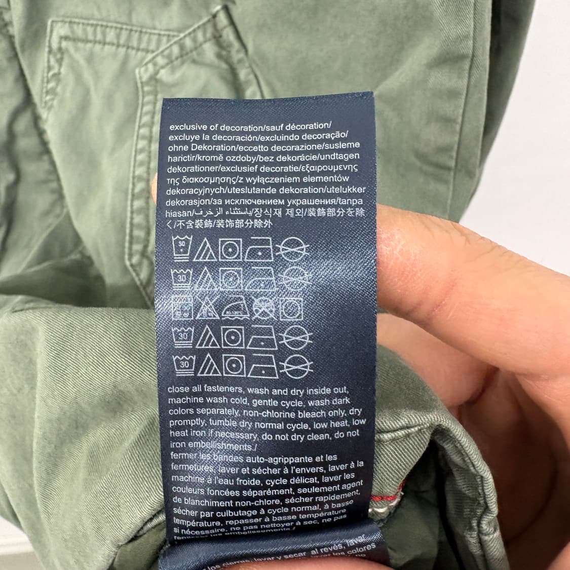 타미힐피거 카키색 후드 야상 점퍼 여성 XS 상품이미지7