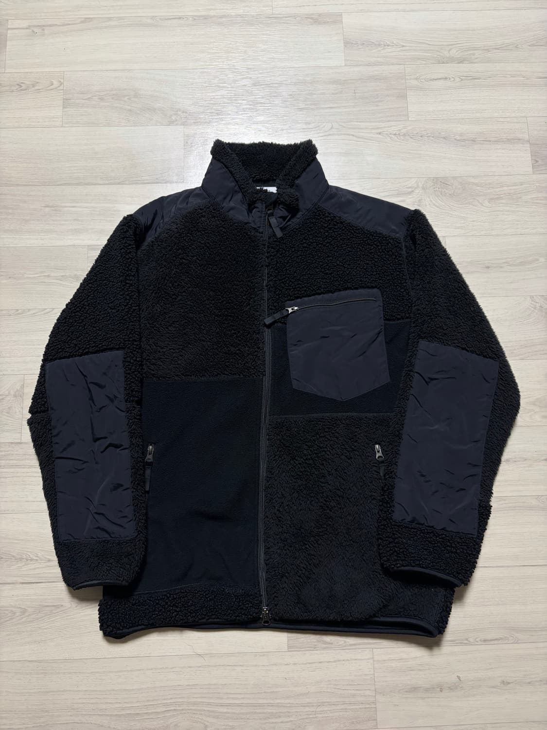 유니클로x엔지니어드 가먼츠 플리스 자켓 블랙 XL사이즈 판매 상품이미지1