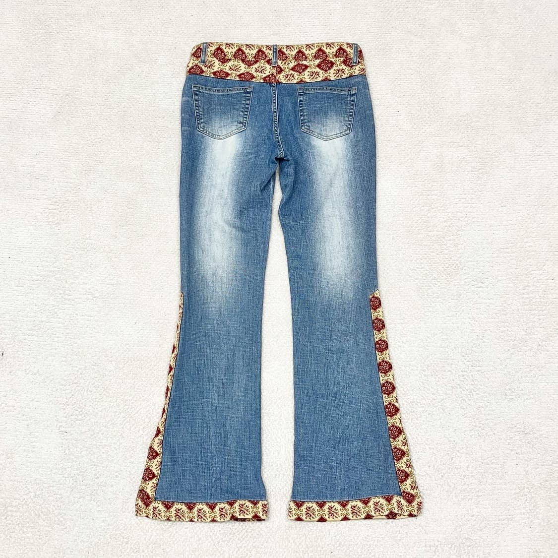 빈티지 워시드 절개 플레어 팬츠  상품이미지5