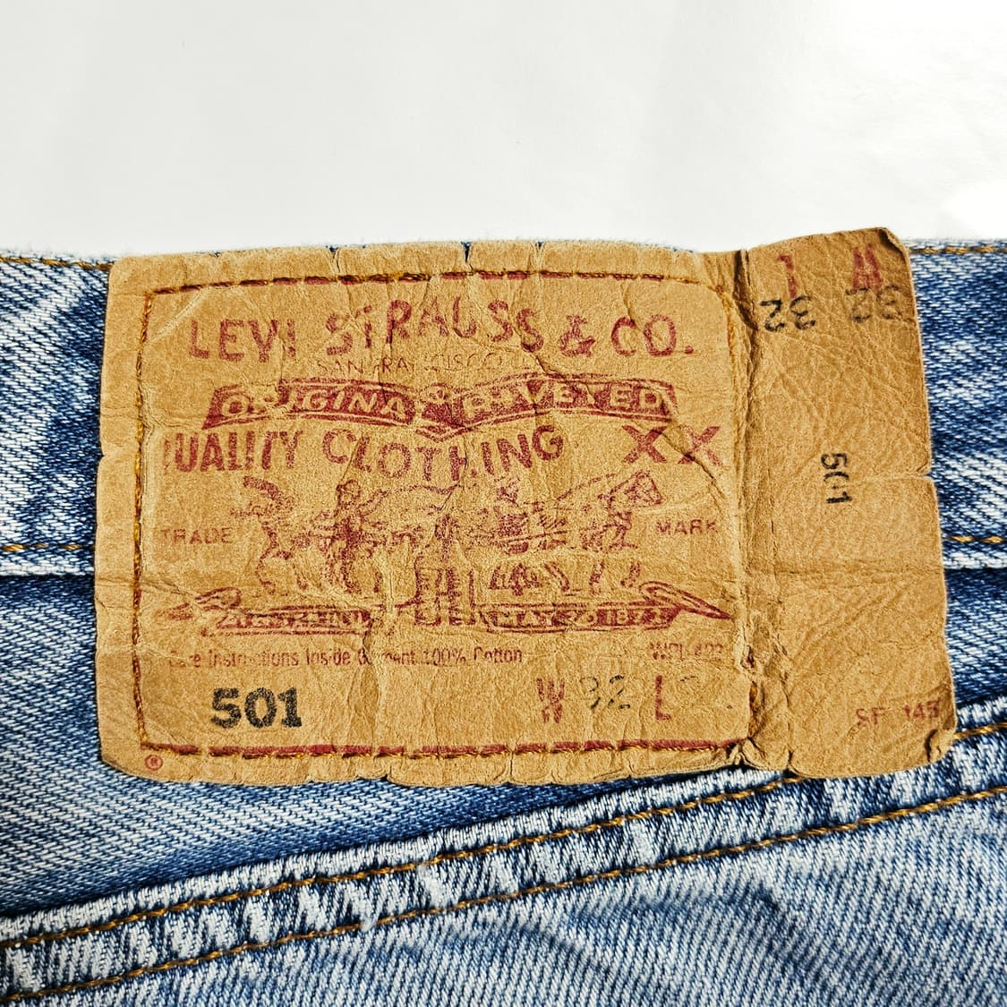 [실사31][리바이스]90's 유럽판 501®오리지널 클래식핏 데님 상품이미지7