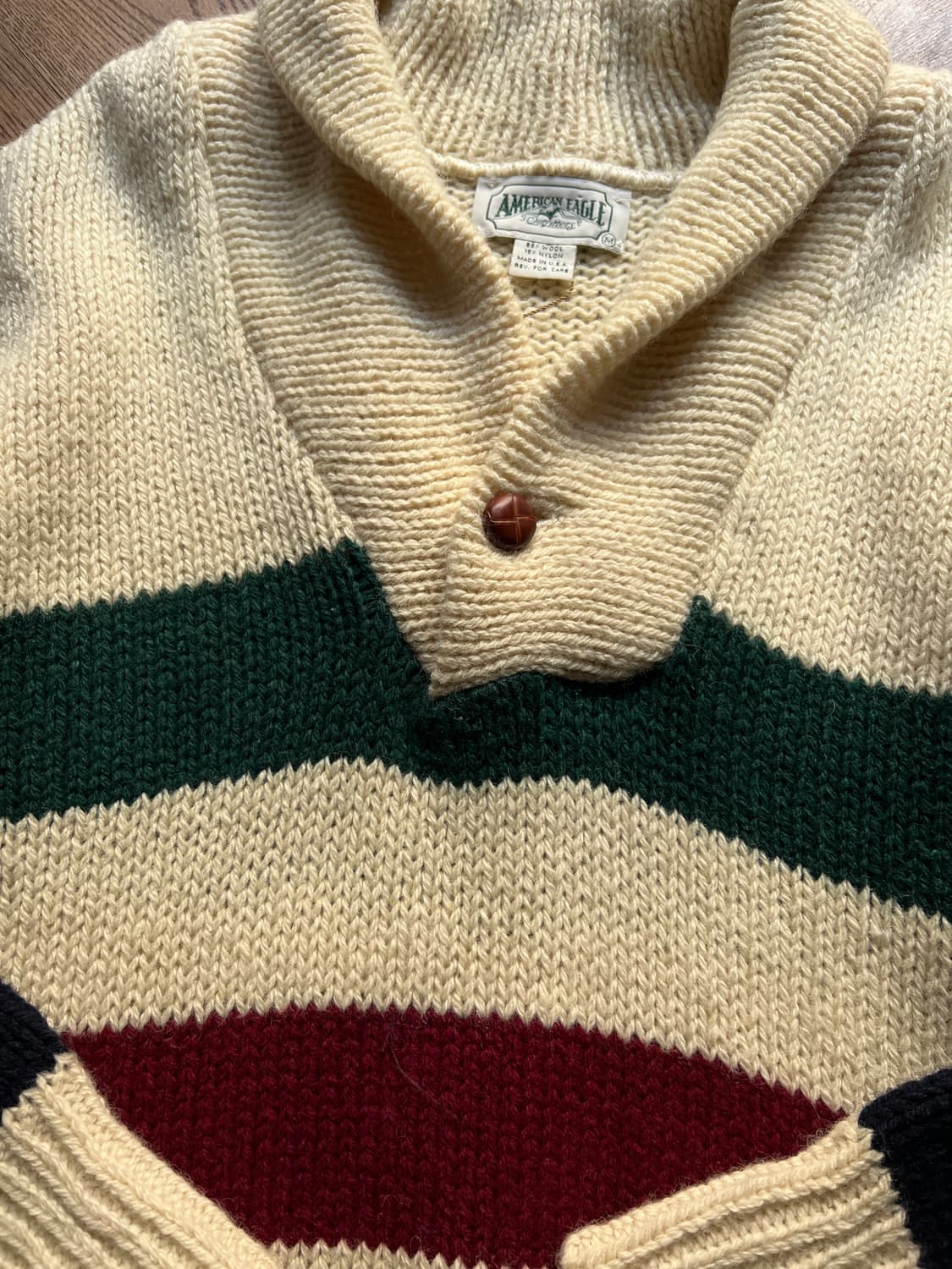 [M]90's Made in USA 허드슨 베이 스트라이프 니트 상품이미지3