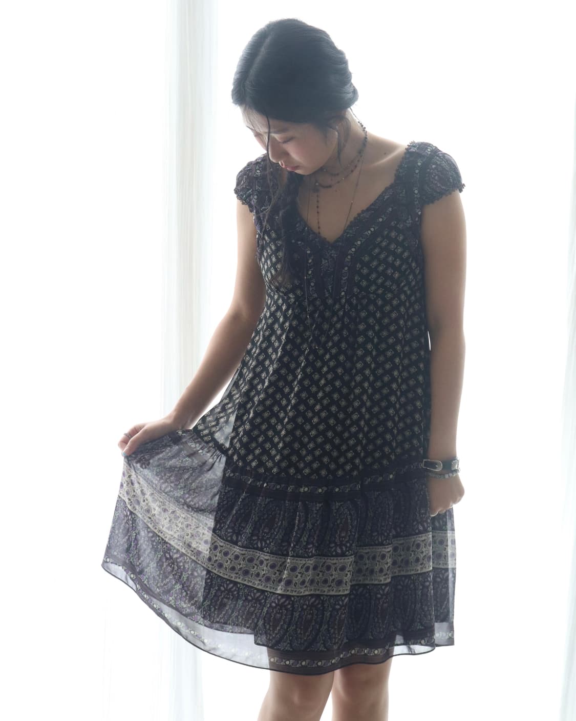 [Hysteric Glamour]Fuckbear Paisely Dress 상품이미지2