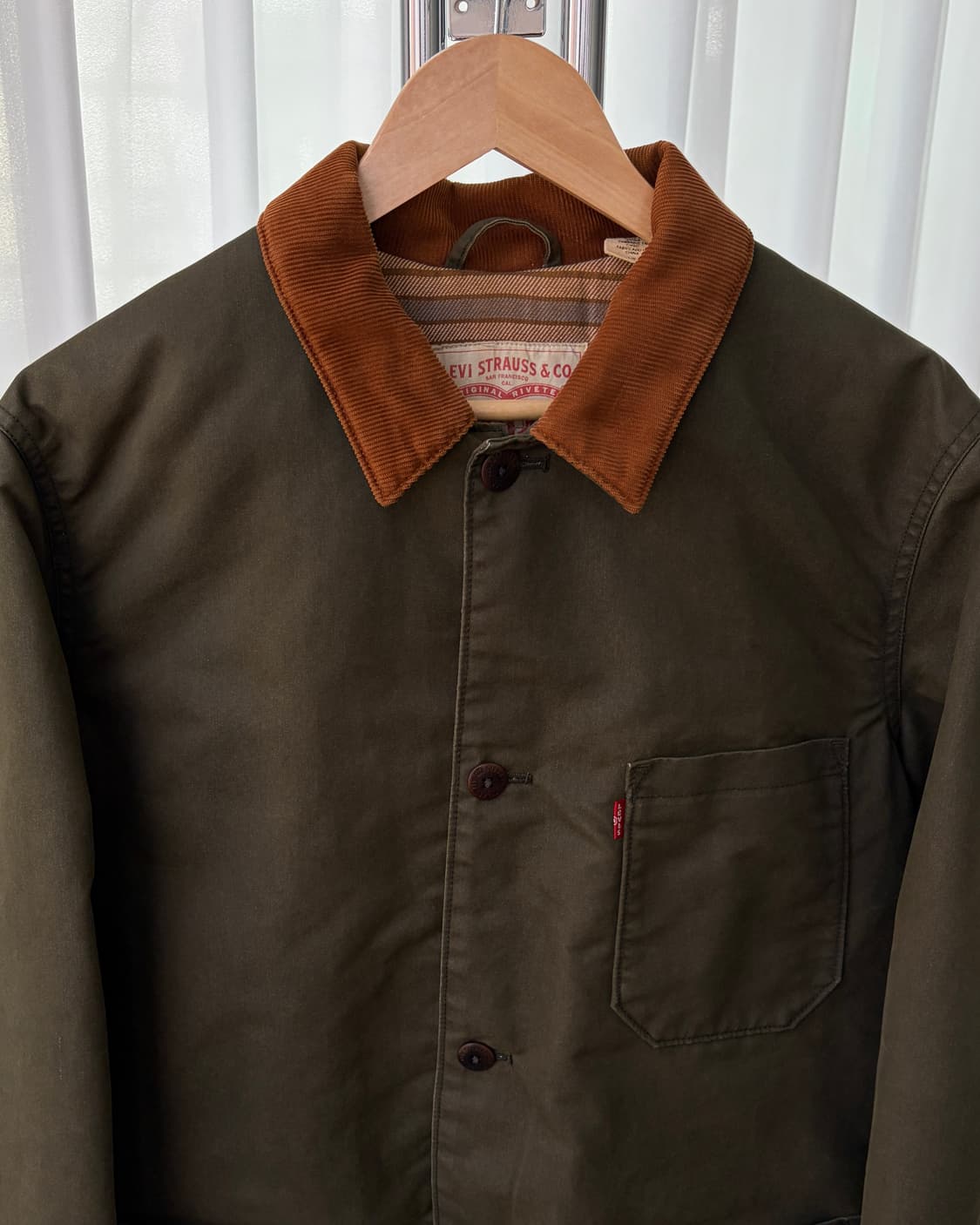 [L]리바이스 Levi's 왁스 올리브 엔지니어 워크 자켓 상품이미지4