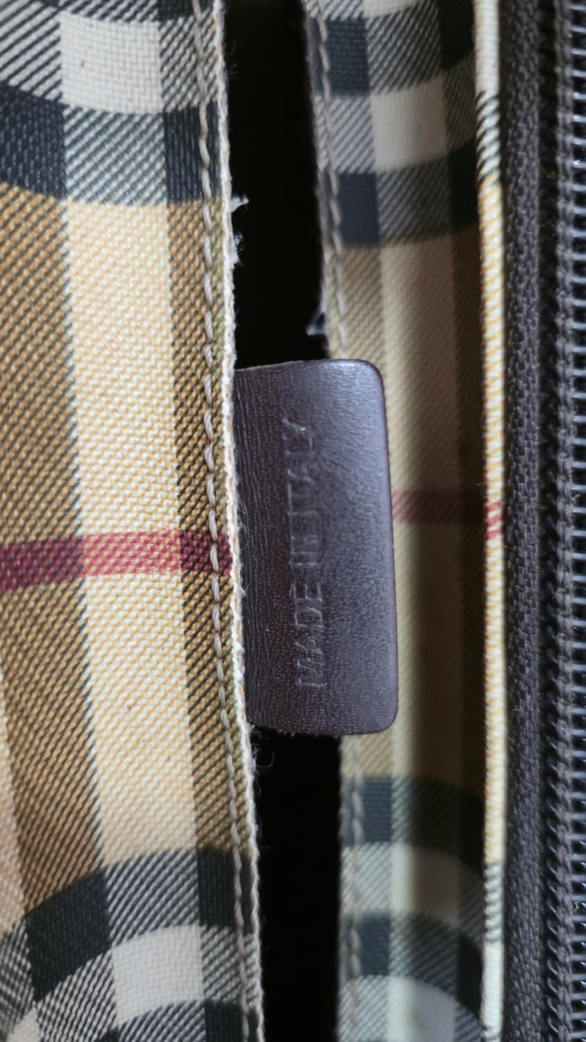 버버리 정품 노바 체크 PVC 토트백 상품이미지8