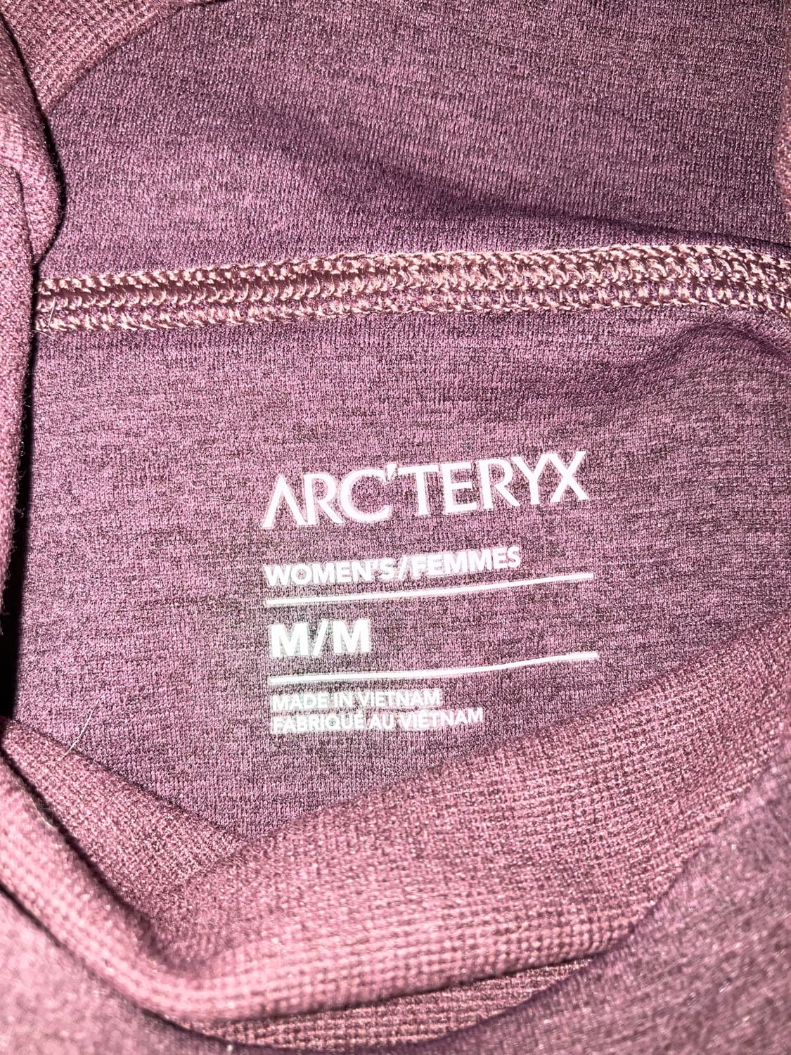 아크테릭스 여성용 후드 버건디 (사이즈: m) 상품이미지3