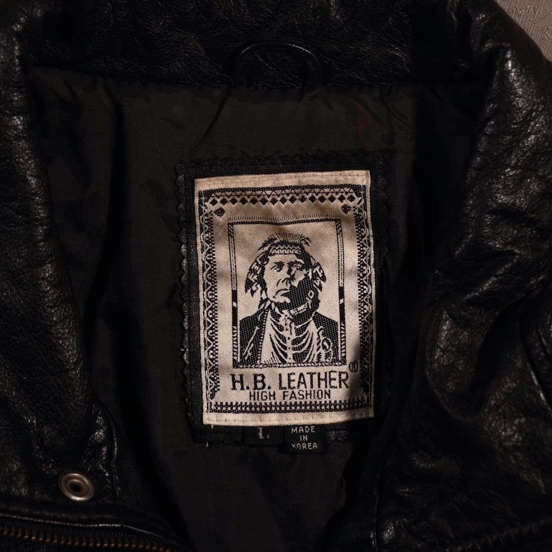 빈티지 레더 크롭 봄버자켓 상품이미지3