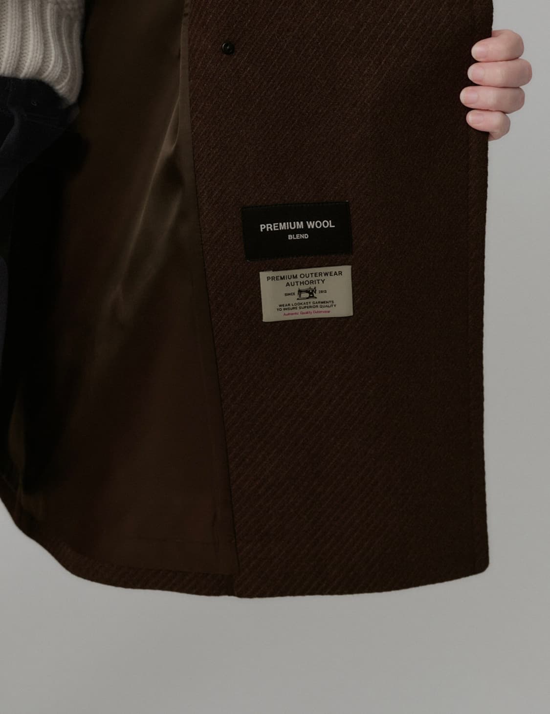 룩캐스트 하프코트 새상품 상품이미지3