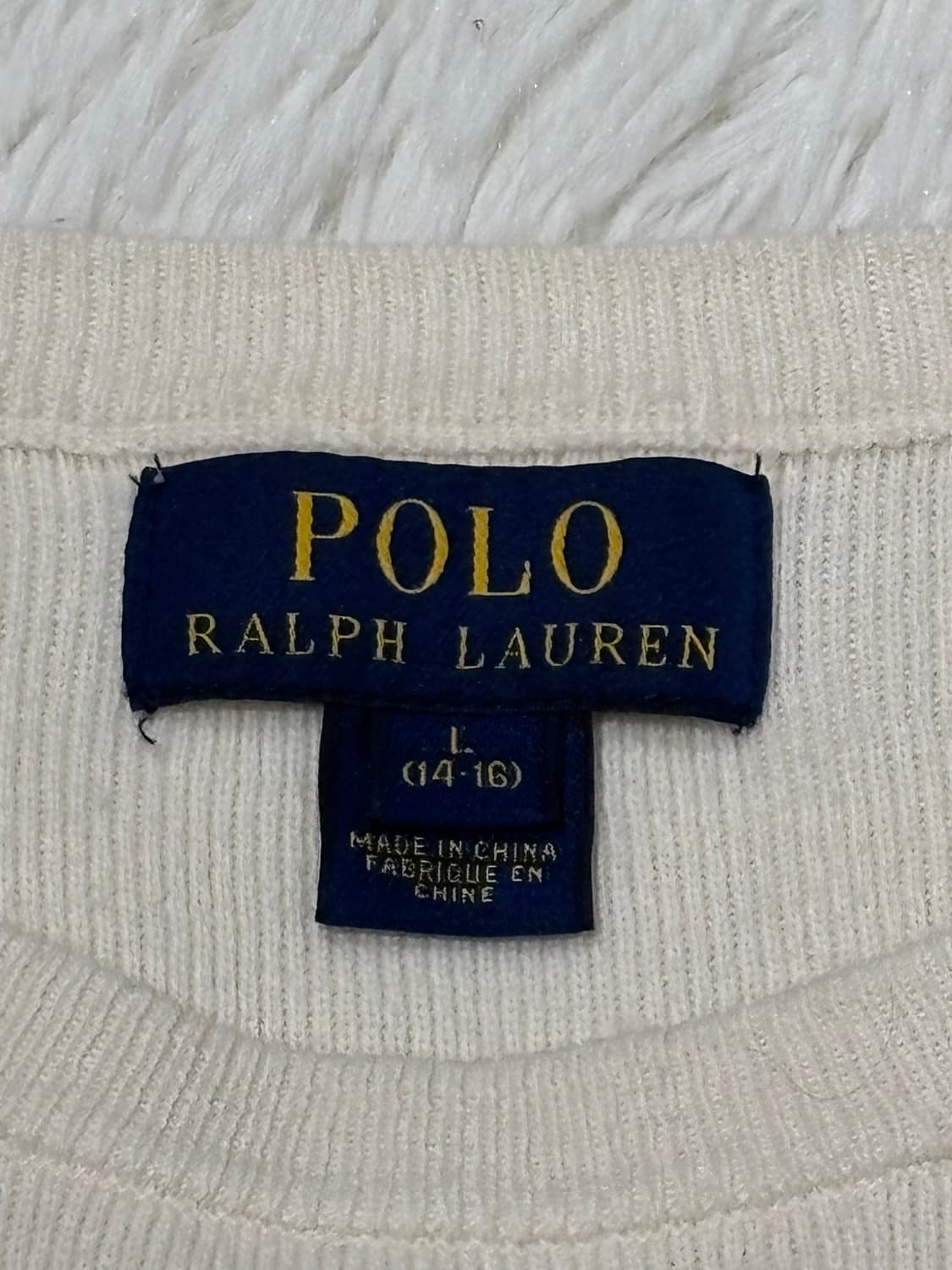 폴로랄프로렌 네이비포니 크림 니트 상품이미지7