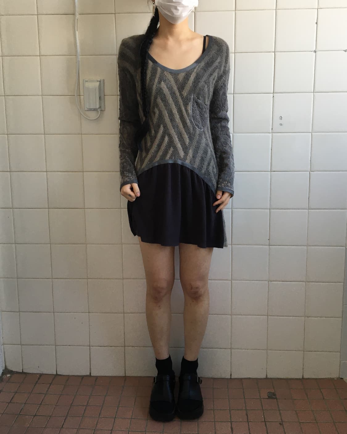 Layered point pattern knit 상품이미지6