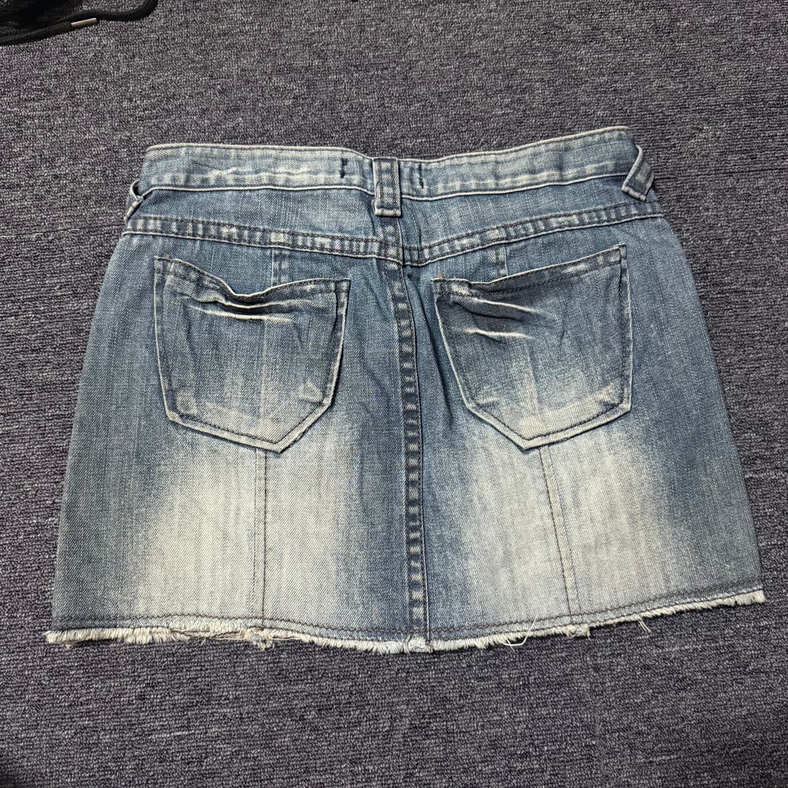 와이즈걸 빈티지 데님 미니 스커트 상품이미지2