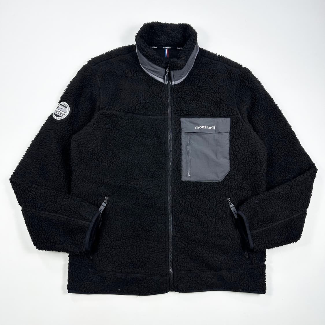 몽벨 마운틴 블랙 포켓 후리스 자켓 (M) 상품이미지2