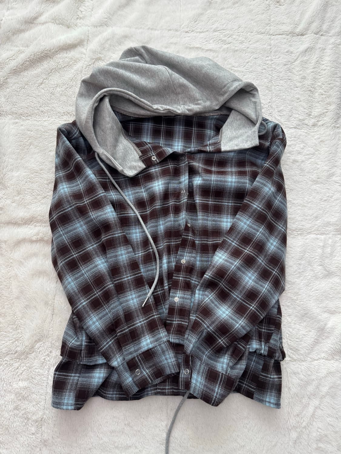 비비보우 프릴 체크후드 상품이미지6