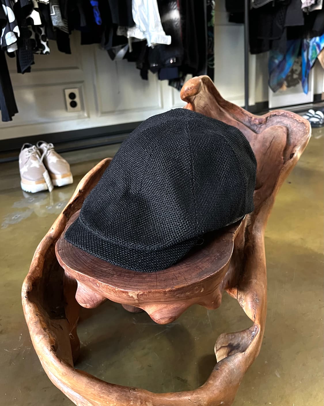 Jpn Vintage 8-Panel Black Hunting Cap 상품이미지5