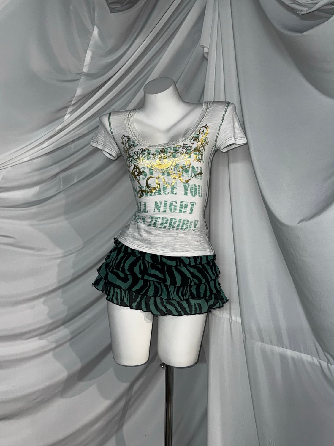 예약중)엑시즈팜 민트 지브라갸루 코디세트 상품이미지3